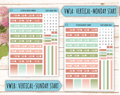 Monthly Plan Kit for Laurel Denise UNDATED Planners "Secret Garden" || MPSG