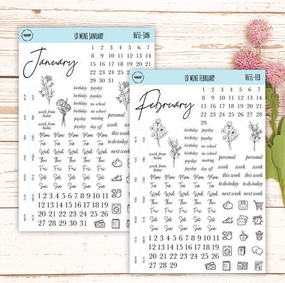 Minimalist Stickers for Laurel Denise Mini Planners. || H651