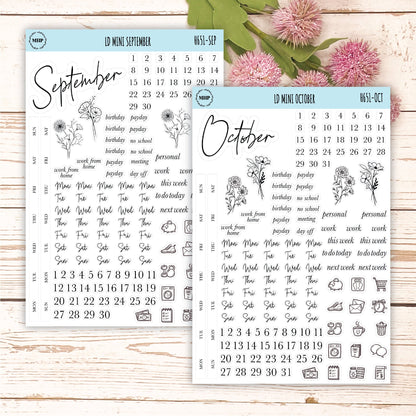 Minimalist Stickers for Laurel Denise Mini Planners. || H651