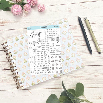 Minimalist Stickers for Laurel Denise Mini Planners. || H651