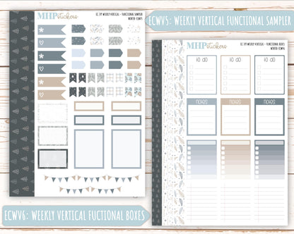 JANUARY Weekly Planning Kits for 7x9 Erin Condren Planners. "Winter" || ECWW