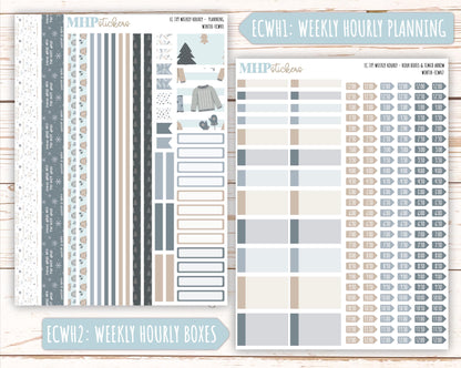 JANUARY Weekly Planning Kits for 7x9 Erin Condren Planners. "Winter" || ECWW