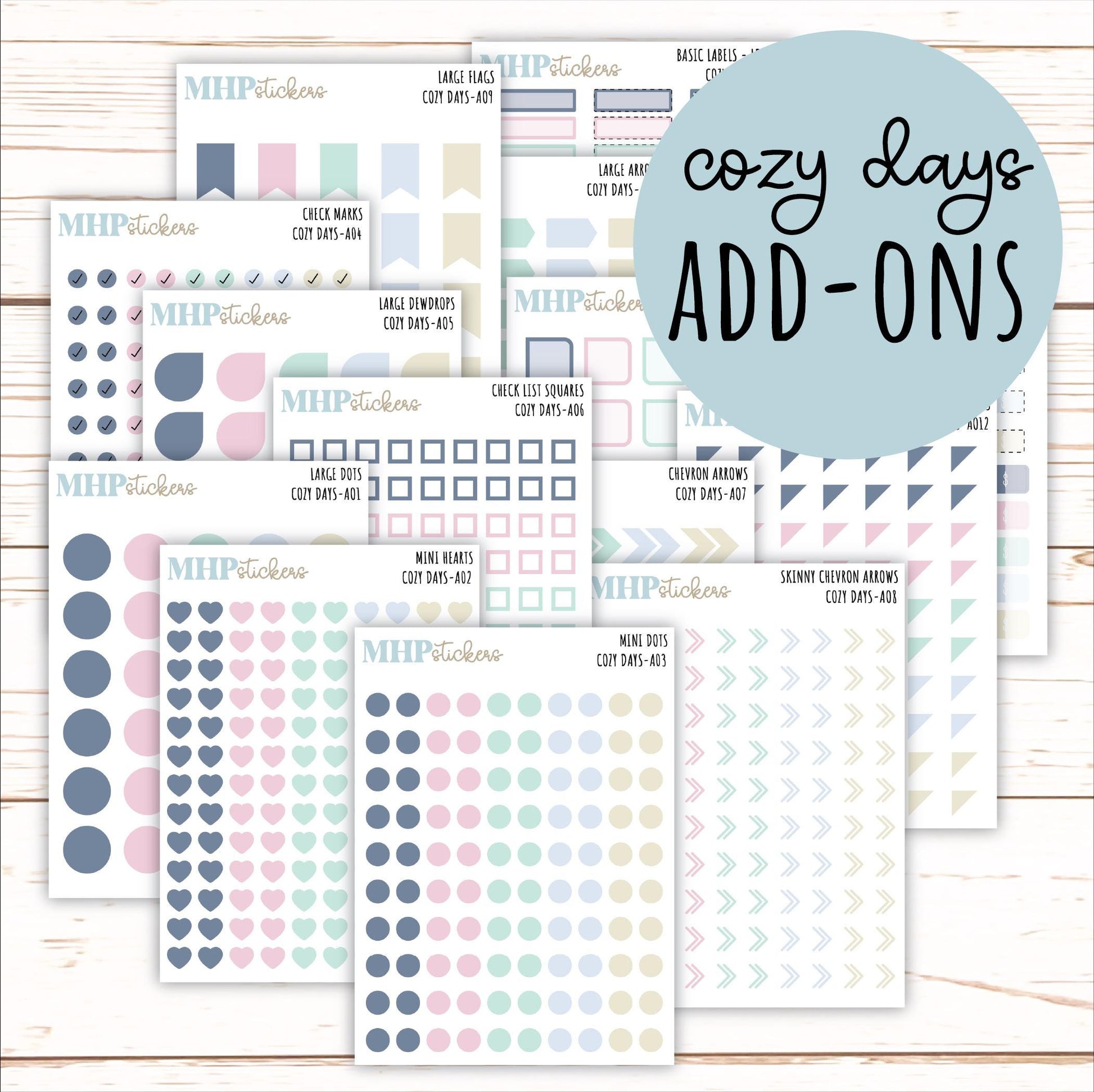 ADD-On's for Monthly Kits "Cozy Days" || AO-CD