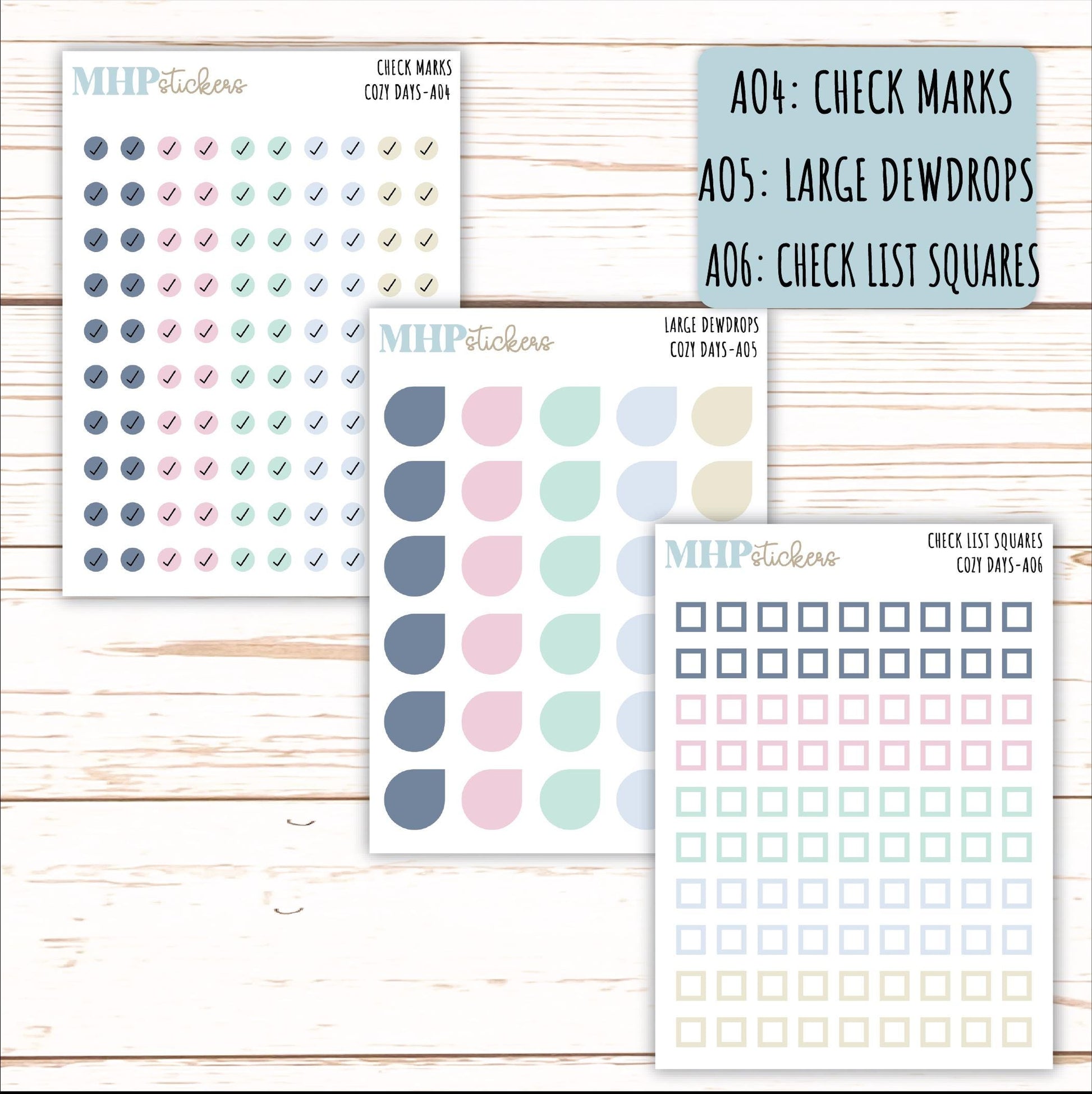 ADD-On's for Monthly Kits "Cozy Days" || AO-CD