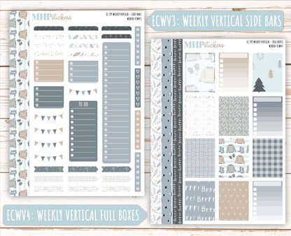 JANUARY Weekly Planning Kits for 7x9 Erin Condren Planners. "Winter" || ECWW