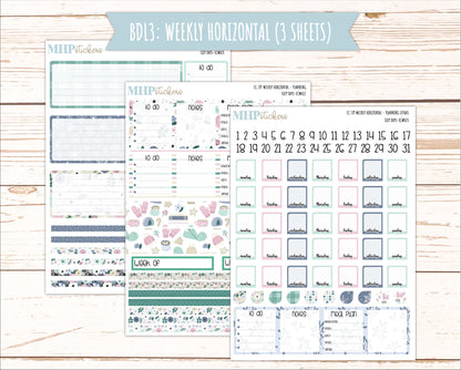 JANUARY Weekly Planning Kits for 7x9 Erin Condren Planners. "Cozy Days" || ECWCD