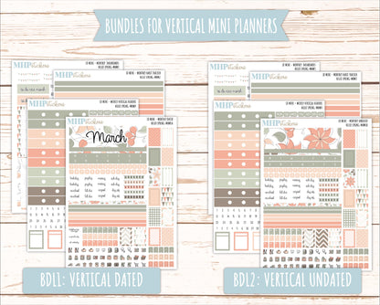 MARCH 2025 Stickers for MINI Laurel Denise Planners "Hello spring" || MNHS