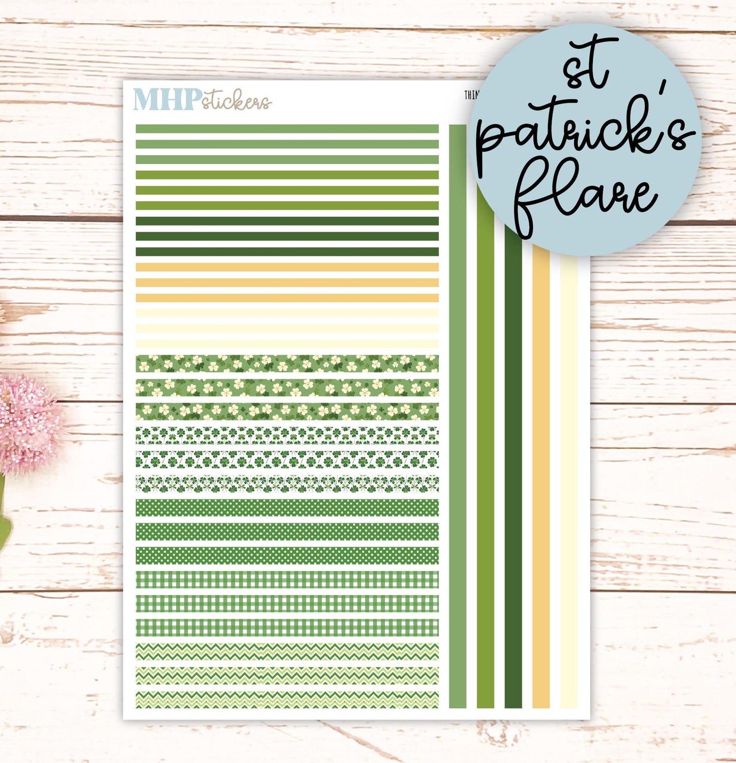 Thin Washi for Laurel Denise Planners. Planner Stickers March '25 || LD406