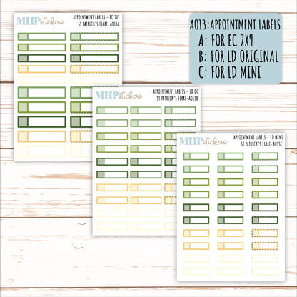 ADD-On's for Monthly Kits "St Patrick's Flare" || AO-SPF