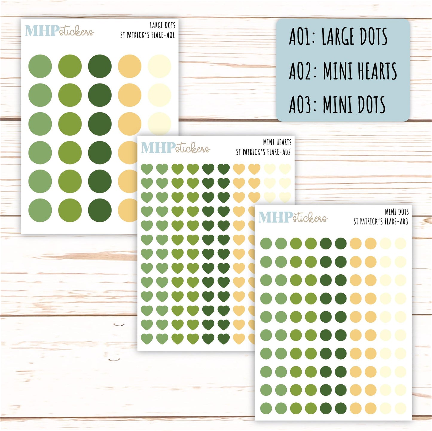 ADD-On's for Monthly Kits "St Patrick's Flare" || AO-SPF