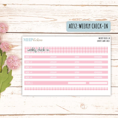 Budget Shells. Add-Ons for Laurel Denise Planners (LOVER'S LANE) || AOLL