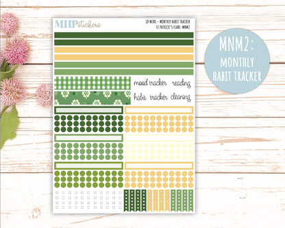 MARCH 2025 Stickers for MINI Laurel Denise Planners "St PAtrick's Flare" || MNSPF