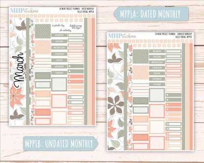 MARCH 2025 Stickers for LD Mini Project Planner "Hello Spring" || MPPHS