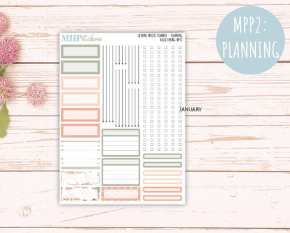 MARCH 2025 Stickers for LD Mini Project Planner "Hello Spring" || MPPHS