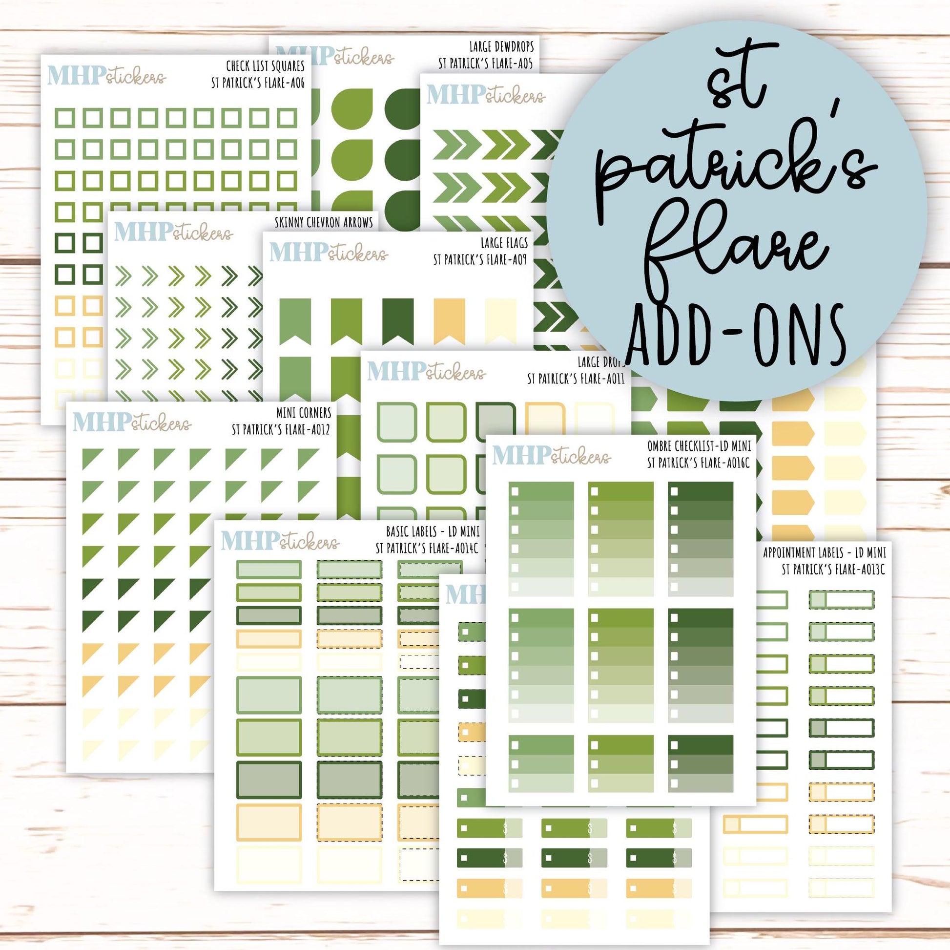 ADD-On's for Monthly Kits "St Patrick's Flare" || AO-SPF