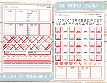 FEBRUARY Weekly Planning Kits for 7x9 Erin Condren Planners. "Love" || ECWLV