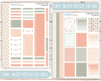 MARCH Weekly Planning Kits for 7x9 Erin Condren Planners. "Hello Spring" || ECWHS