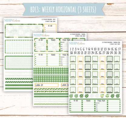 MARCH Weekly Planning Kits for 7x9 Erin Condren Planners. "St Patrick's Flare" || ECWSPF