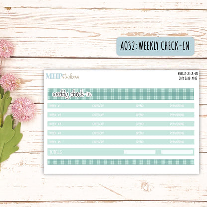 Budget Shells. Add-Ons for Laurel Denise Planners (COZY DAYS) || AOCD