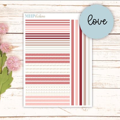 Thin Washi for Laurel Denise Planners. Planner Stickers FEBRUARY '25 || LD406