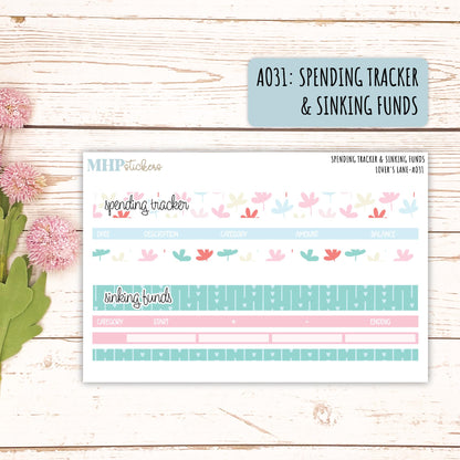 Budget Shells. Add-Ons for Laurel Denise Planners (LOVER'S LANE) || AOLL