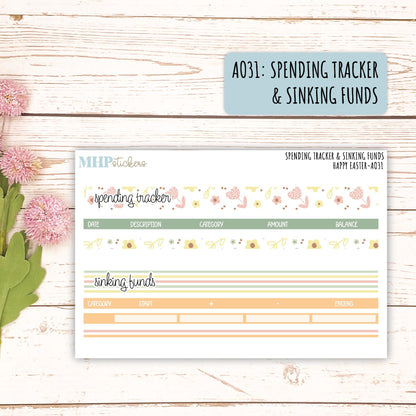 Budget Shells. Add-Ons for Laurel Denise Planners "Happy Easter" || AOHE