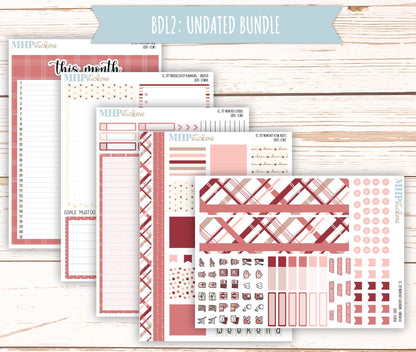 FEBRUARY 2025 Monthly Kit Stickers for 7x9 Erin Condren Planners. "Love" || ECMLV