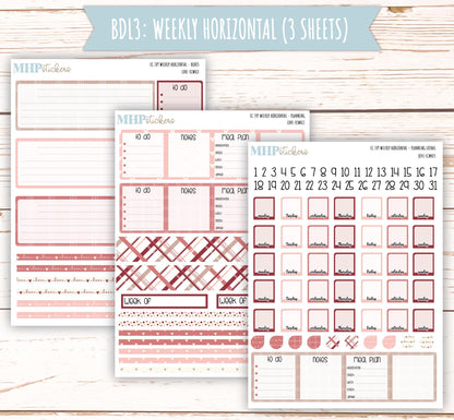 FEBRUARY Weekly Planning Kits for 7x9 Erin Condren Planners. "Love" || ECWLV