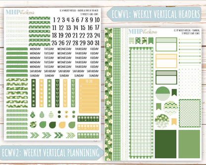 MARCH Weekly Planning Kits for 7x9 Erin Condren Planners. "St Patrick's Flare" || ECWSPF