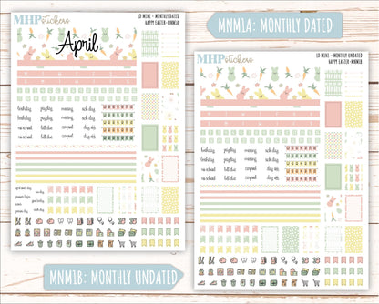 APRIL 2025 Stickers for MINI Laurel Denise Planners "Happy Easter" || MNHE