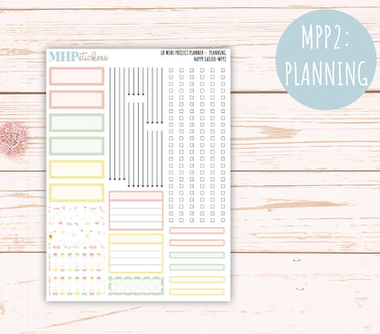 APRIL 2025 Stickers for LD Mini Project Planner "Happy Easter" || MPPHE