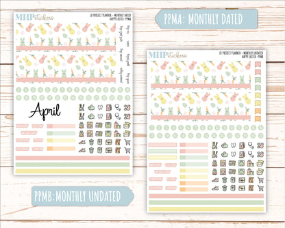 APRIL Stickers for LD Project Planner "Happy Easter" || PPHE