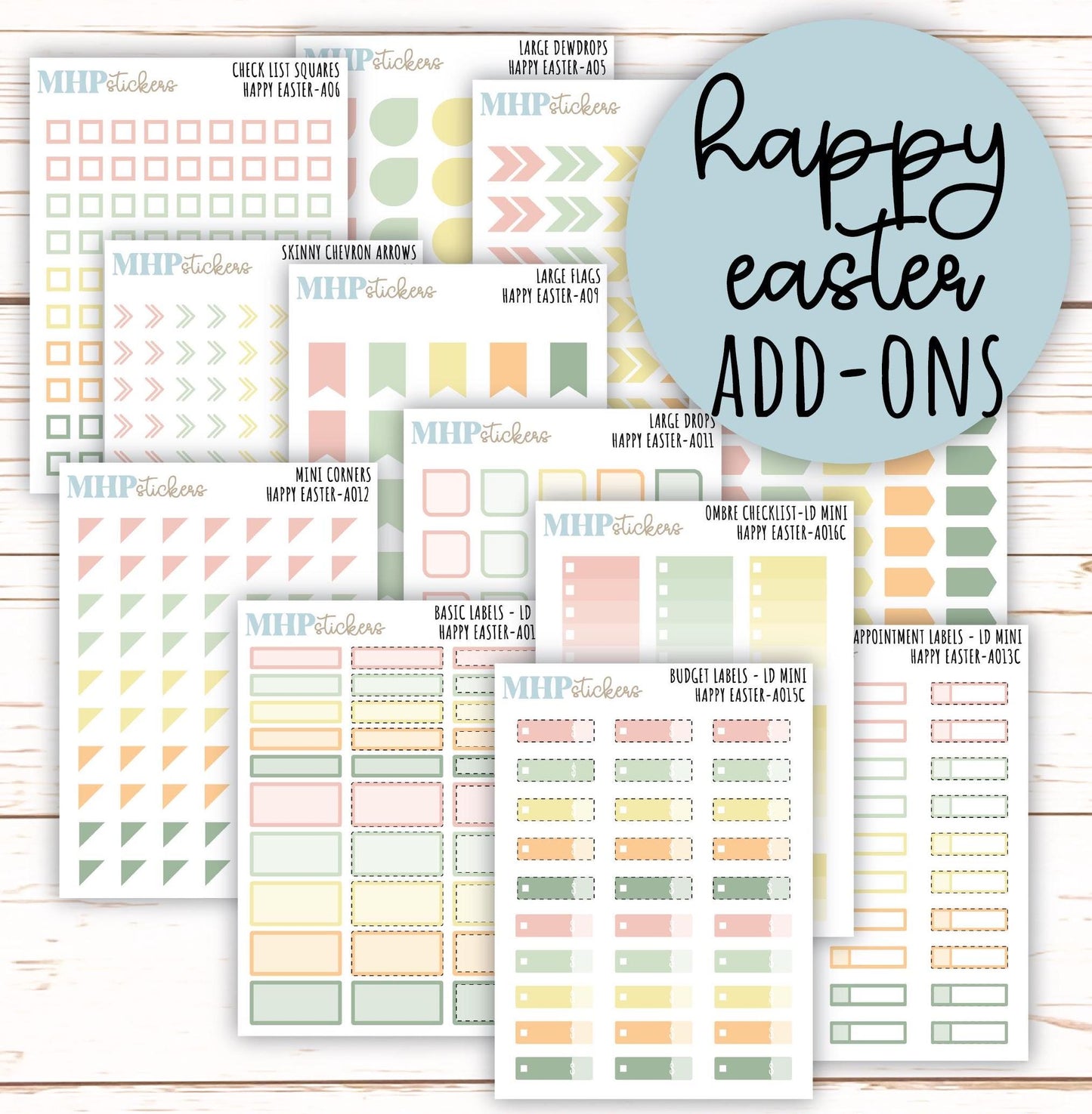 ADD-On's for Monthly Kits "Happy Easter" || AO-HE