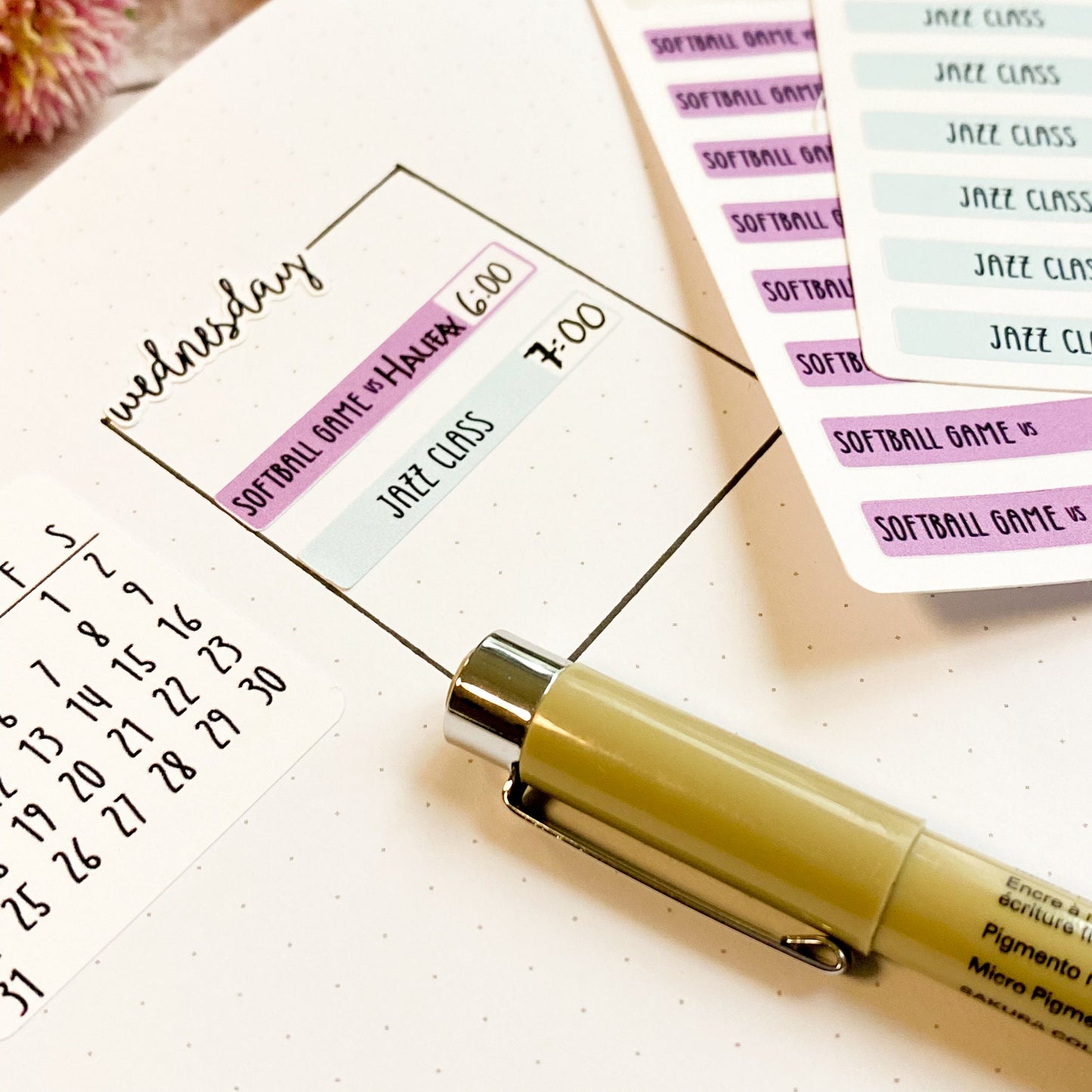 Planner Stickers for Sports Schedules. College Planner. Teacher Sticker. Mom Planner. Homeschool Planning || Q101