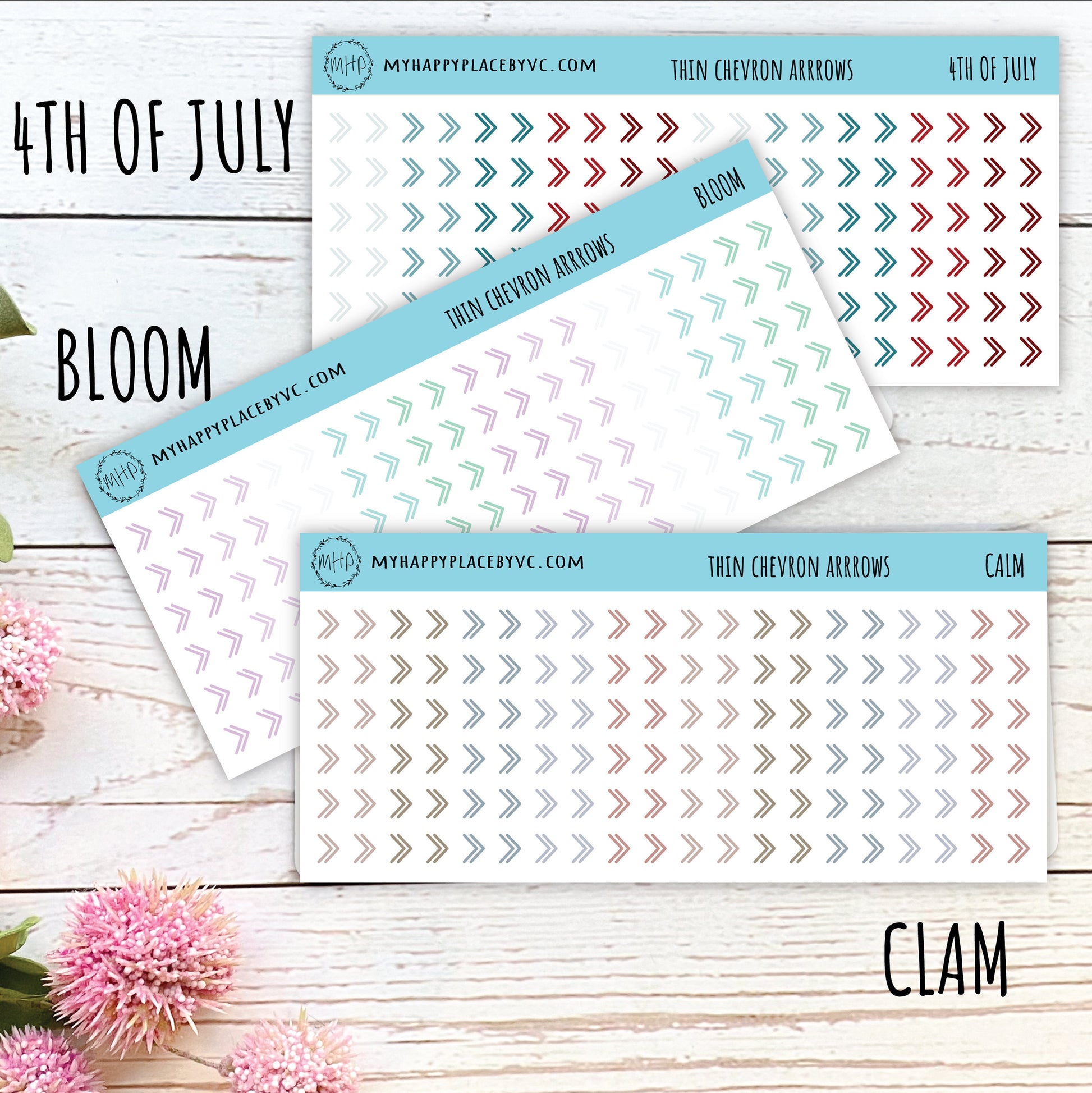 Thin Chevron Arrow Sticker for College Planners, Bullet Journals. Planner Stickers for Teacher Planner or Homeschool Planner || T301