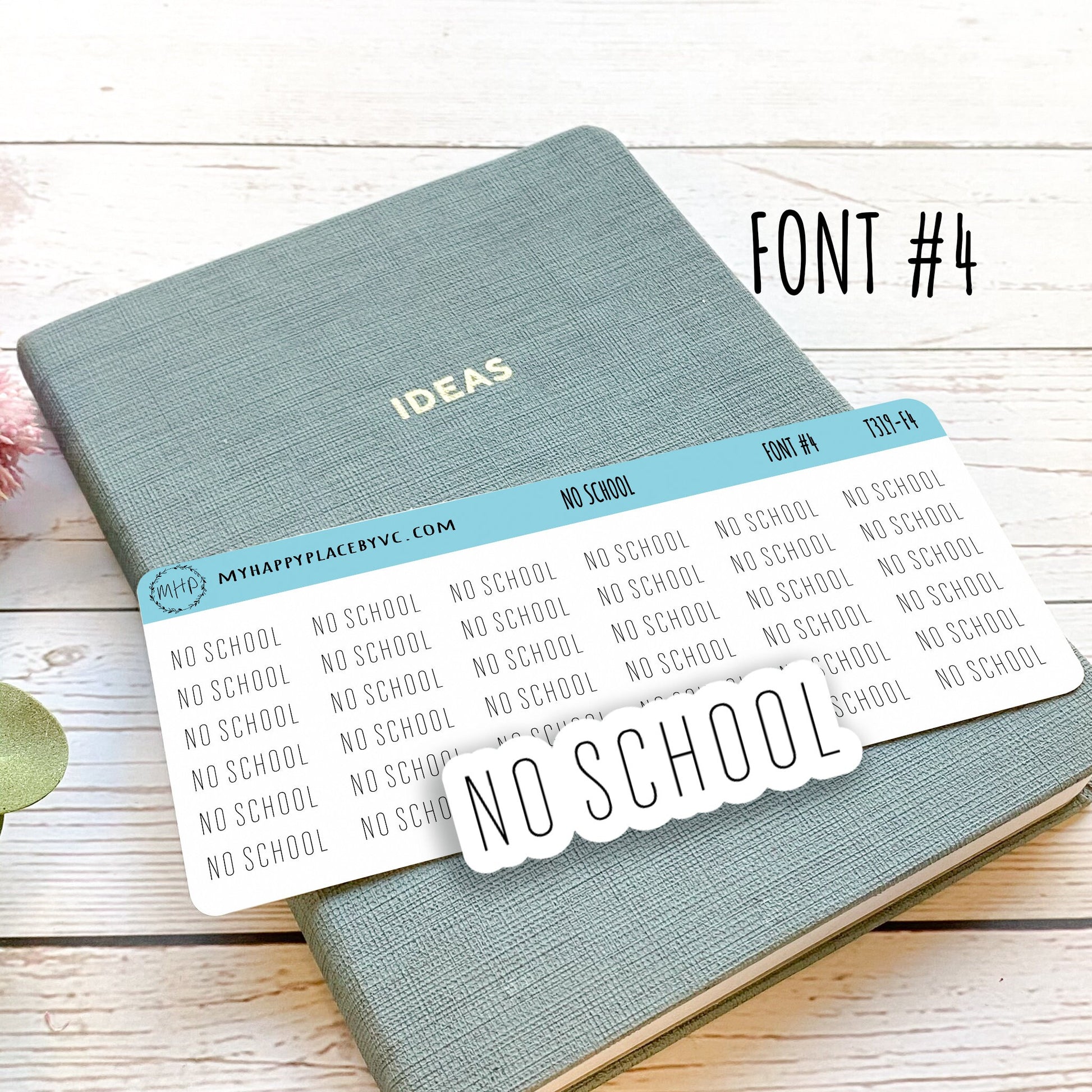 NO SCHOOL Stickers for Planners and Bullet Journals