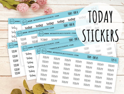 TODAY Planner stickers. Kiss-cut Stickers for Planners and Bullet Journals  || T329