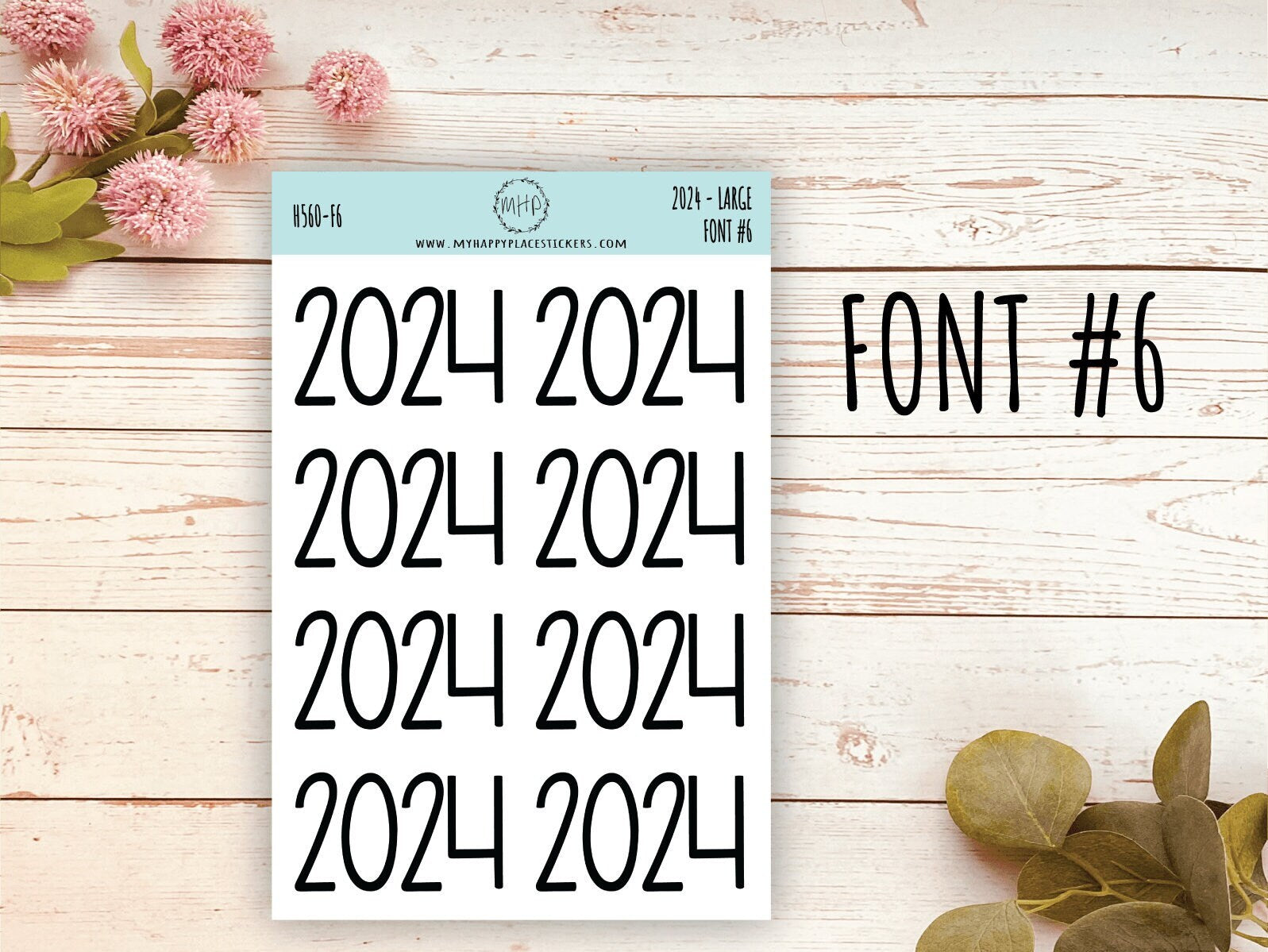 2024 Month Set Up Stickers for Planners, Organizers and Bullet