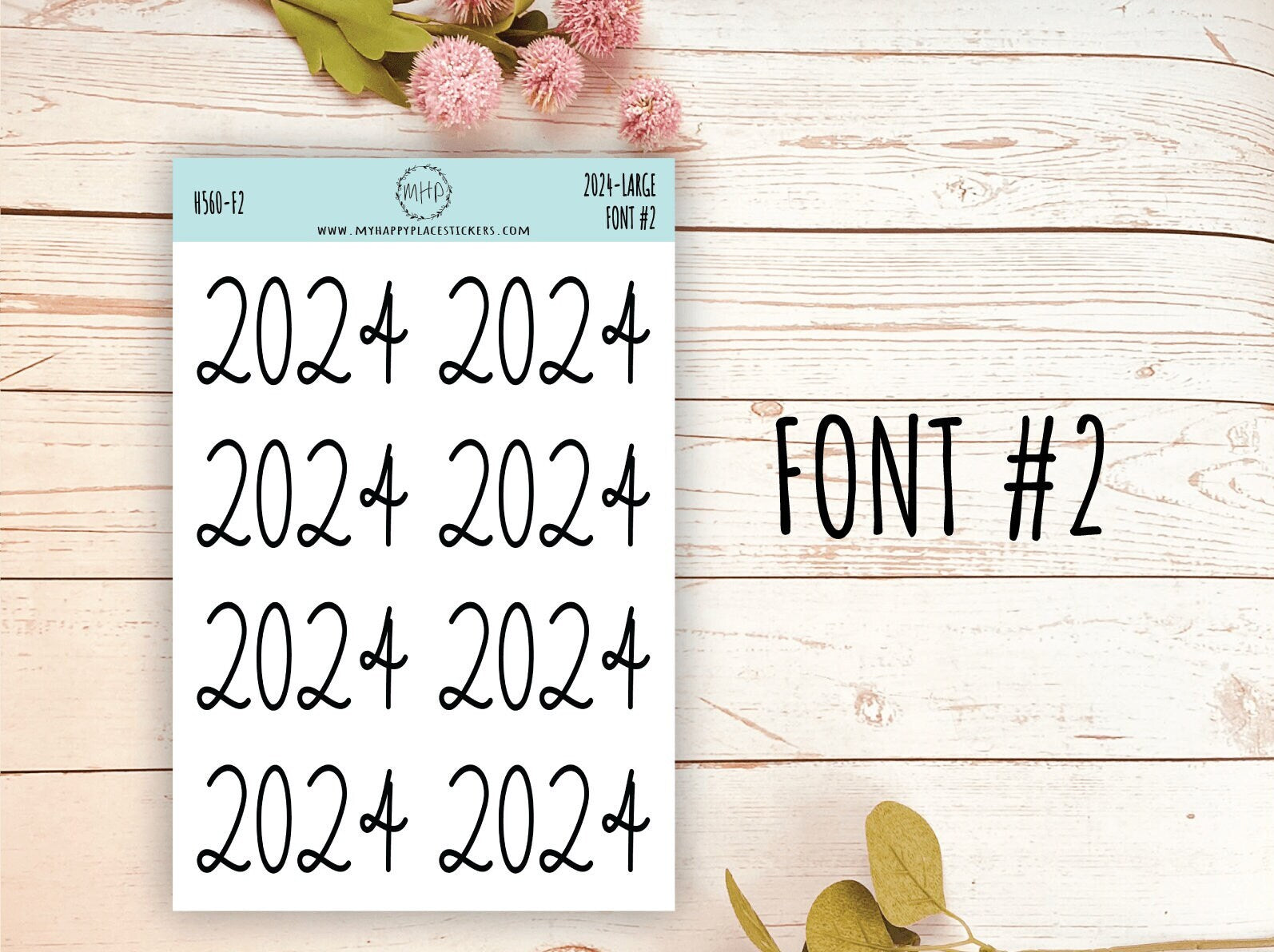 2024 Month Set Up Stickers for Planners, Organizers and Bullet