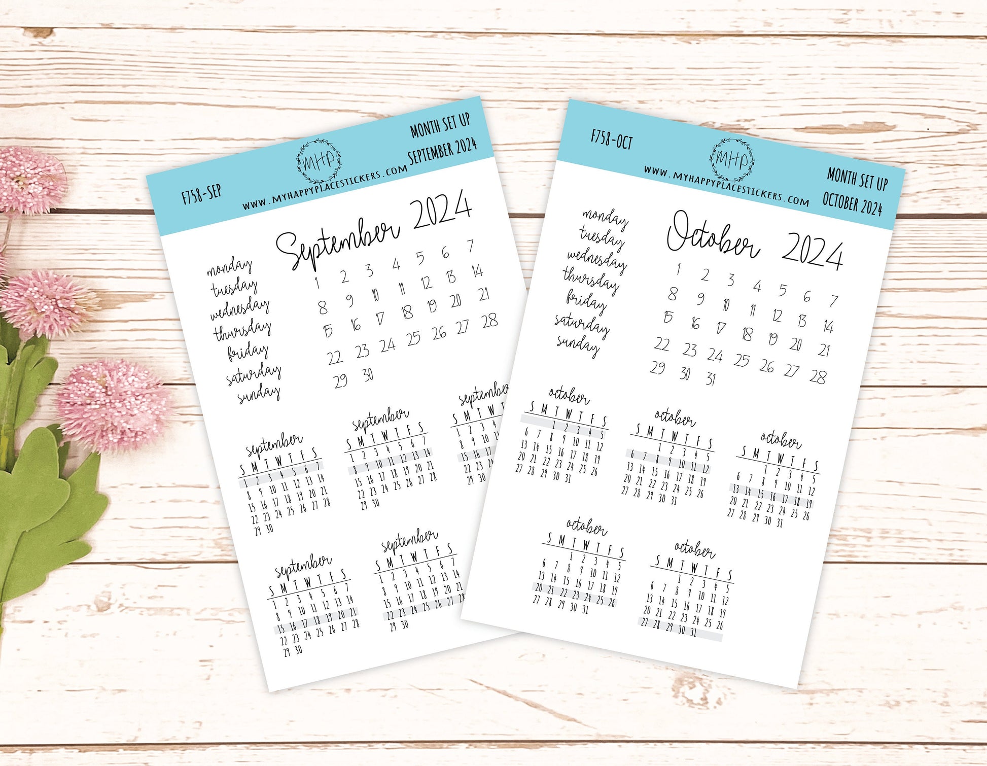 Office Decor 12 Sheets of Calendar Stickers 2024 Schedule Calendar Stickers  Monthly Calendar Stickers Sticky Tabs Planner Sticker for Bullet Notebook Journal  Stickers for Adults - Yahoo Shopping
